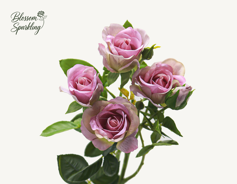 Real Touch Spray Bubble Rose